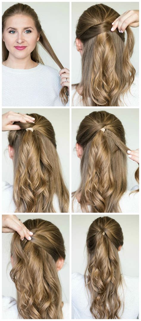 pretty and easy hairstyles for long hair|easy hair tutorials for long.